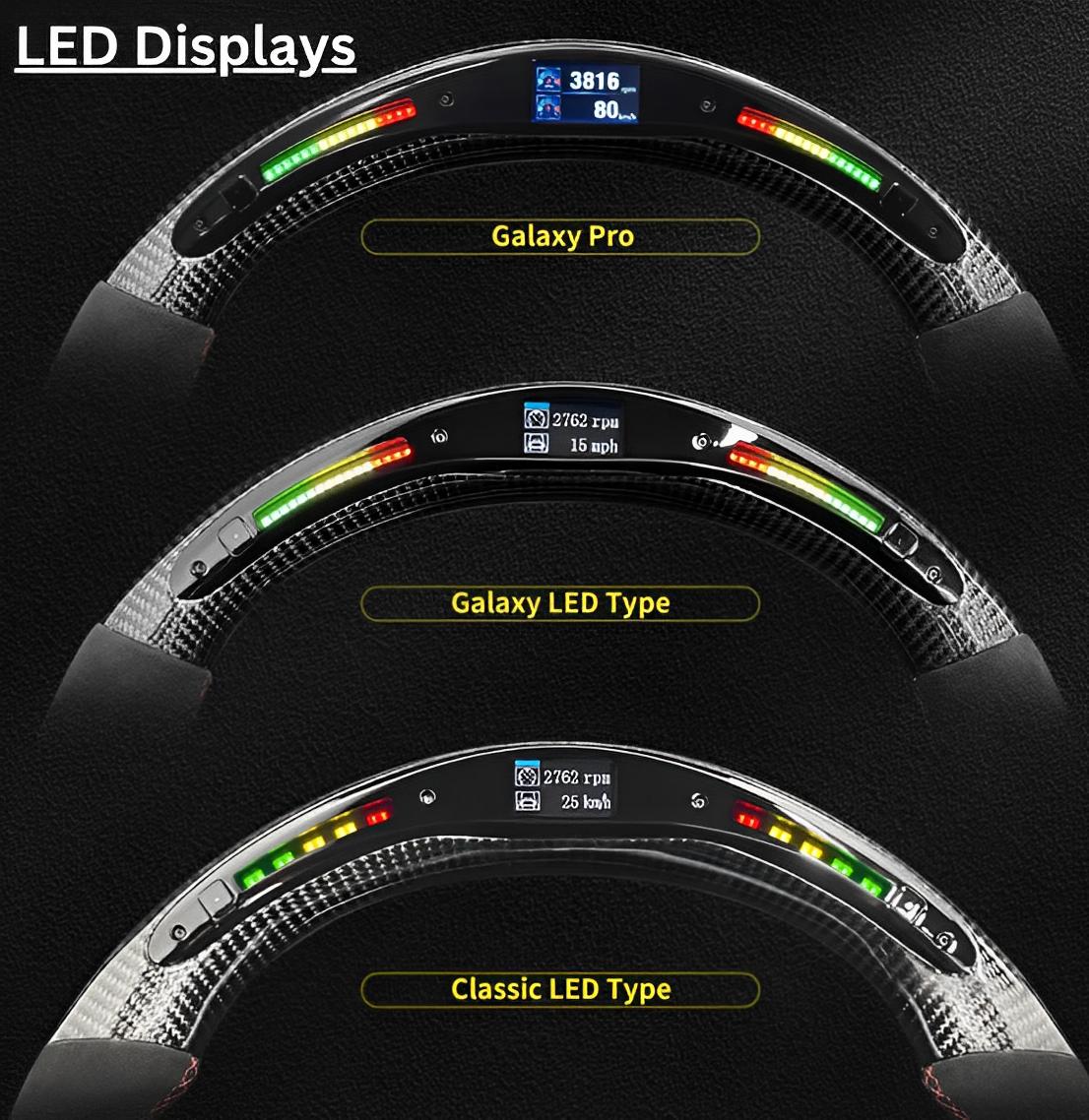 Customizable Steering Wheel for McLaren 520/MP4-12C/650/570S/650S/675LT/720S/GT Eurogear