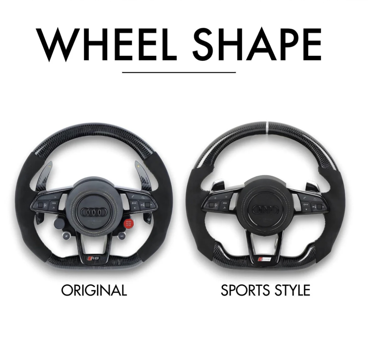 Customizable RS Style Audi Steering Wheel Eurogear
