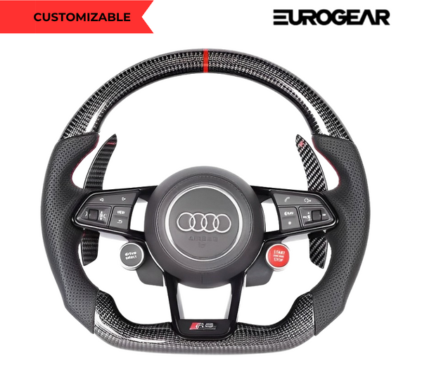 Audi R8/TT style Customizable Steering Wheel (Fits 2010+ All Models) Eurogear
