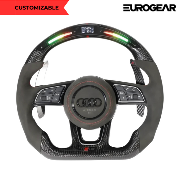 Audi B9 style Customizable Steering Wheel (Fits All Models 2010+ with Upgrade Package Selected) Eurogear