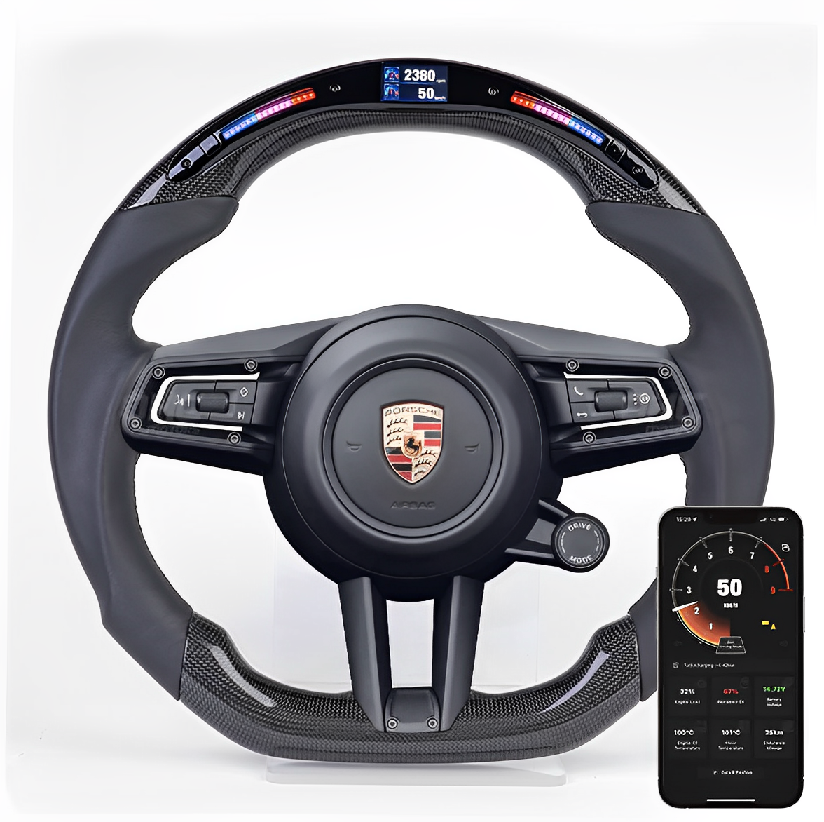 Customizable Porsche 911 (992) Style Steering Wheel Eurogear