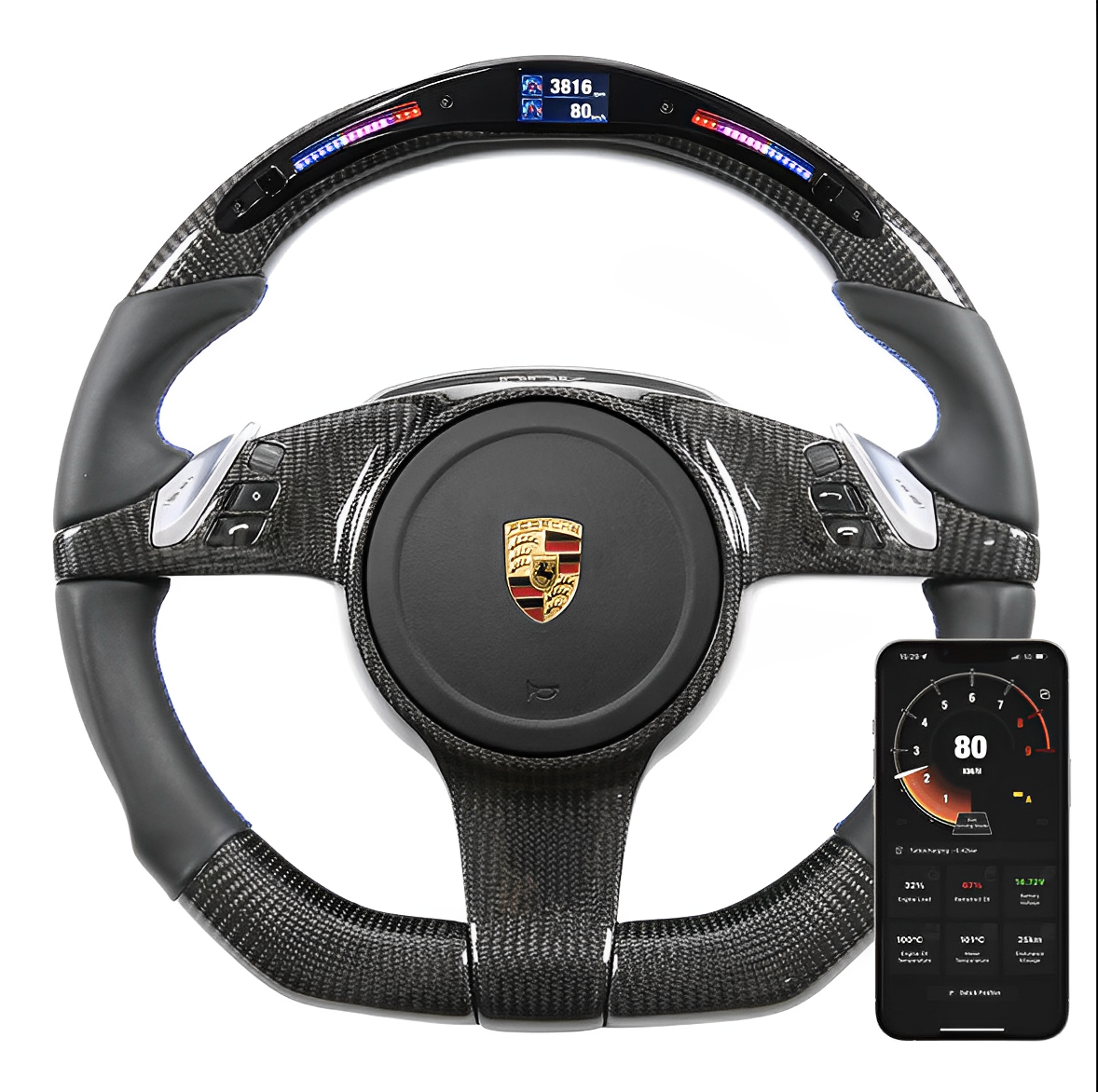 Customizable 2008-2014 Steering Wheel For Porsche Eurogear