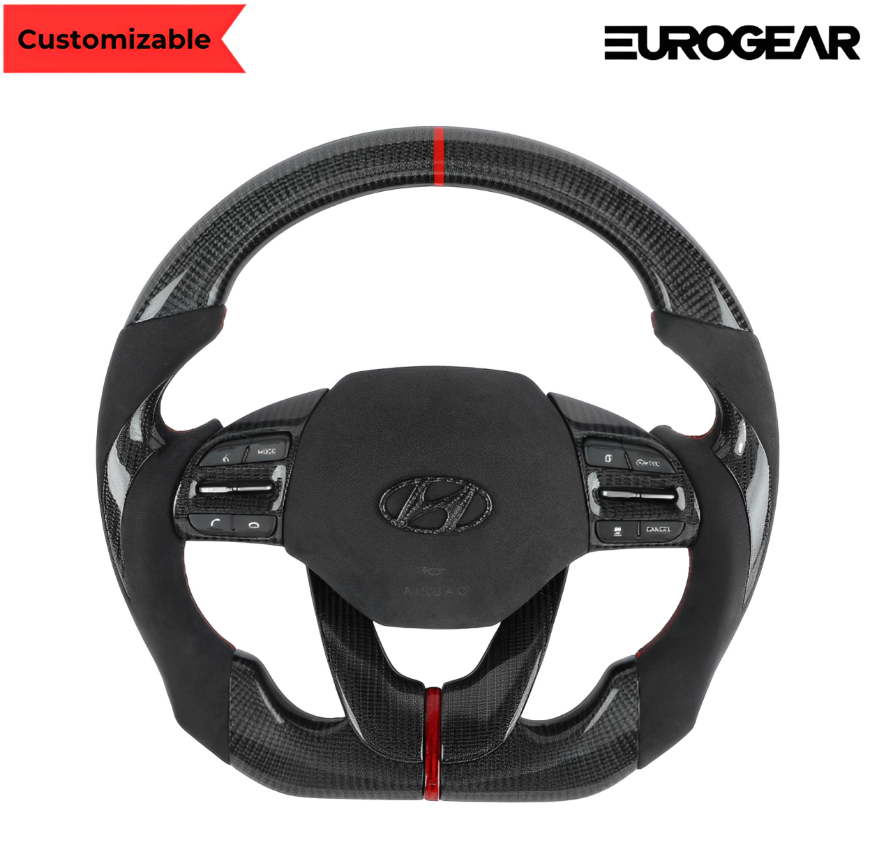 Customizable Steering Wheel For Hyundai Elantra 2019+ Eurogear
