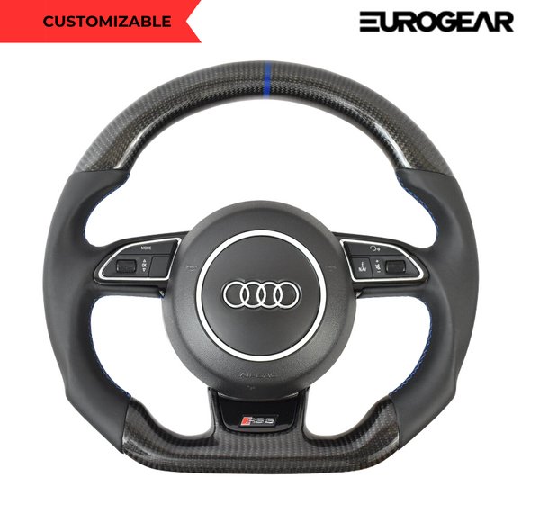 Audi B8.5 style Customizable Steering Wheel (Fits All Models 2010+ with Upgrade Package Selected) Eurogear