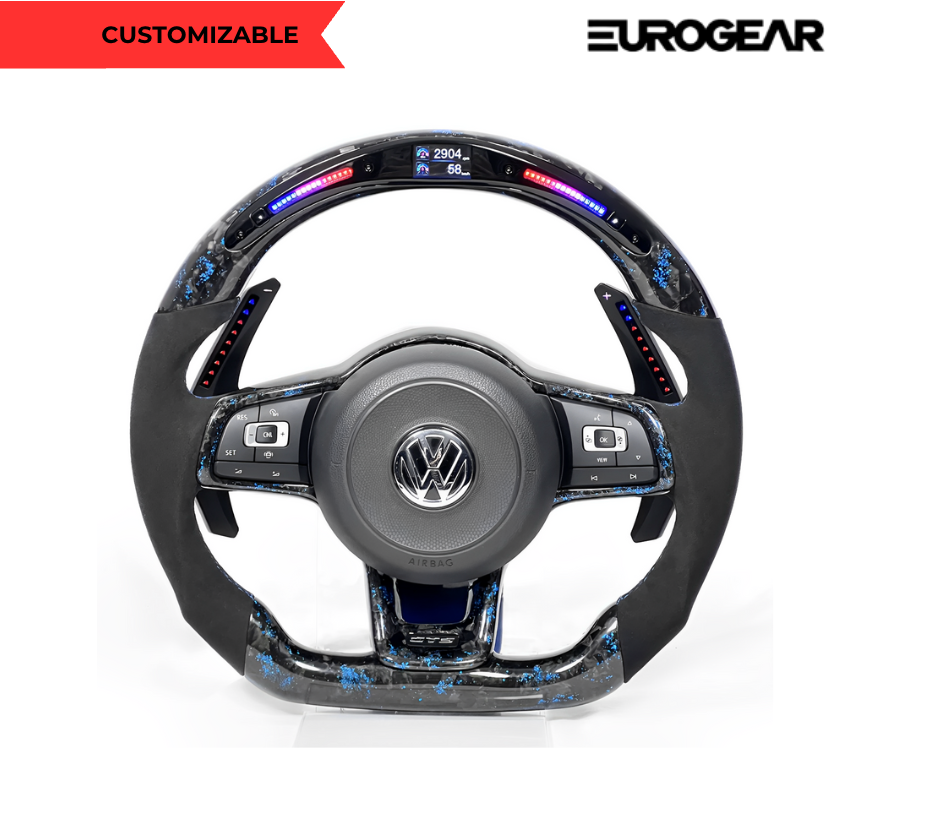 Customizable Steering Wheel for Volkswagen Golf MK7 and MK7.5 (GTI,GTD,R)/Polo GTI and Scirocco Eurogear