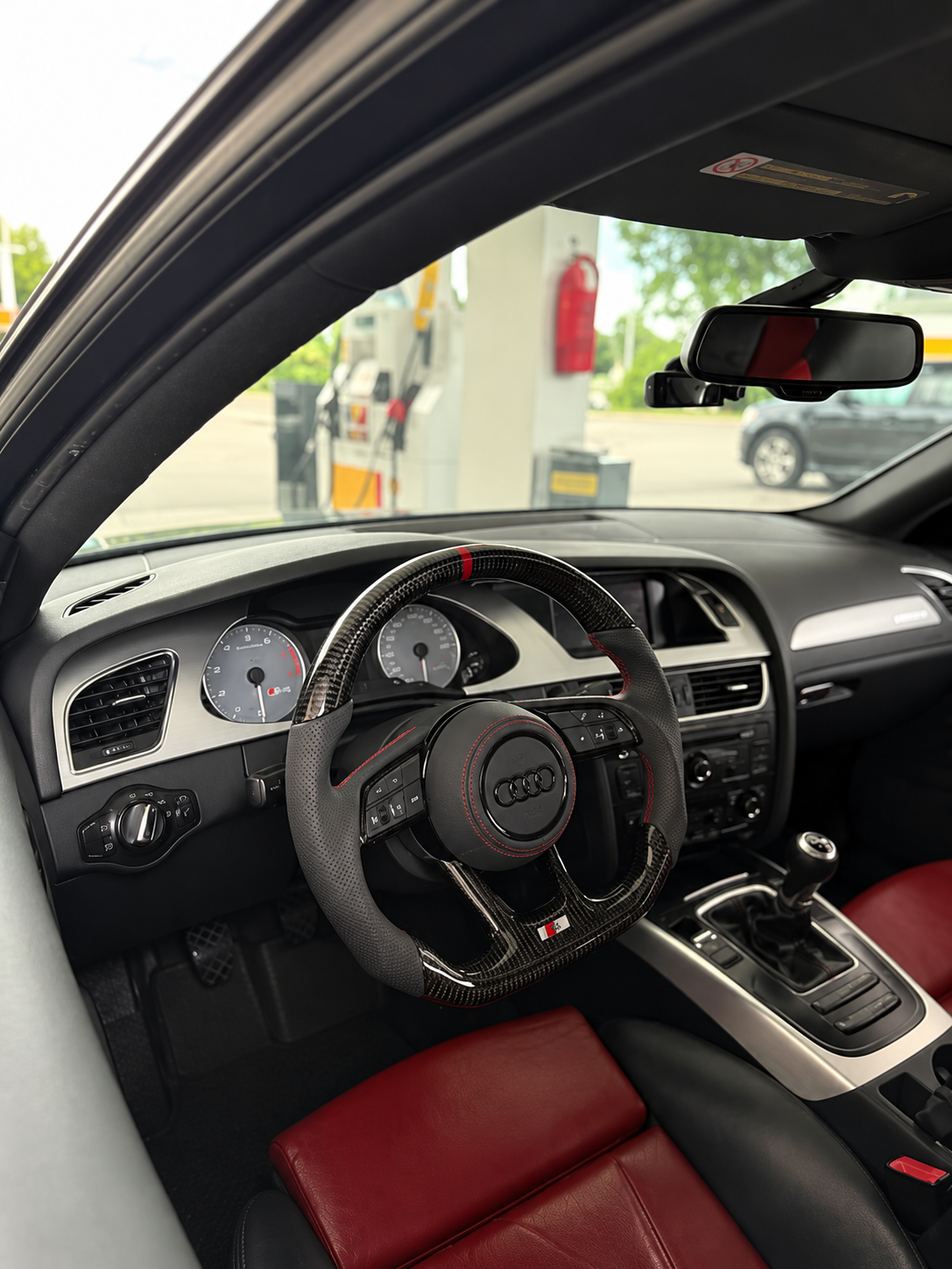 Eurogear custom steering wheel — Round-airbag upgrade